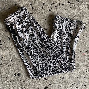 Animal print pajama pants